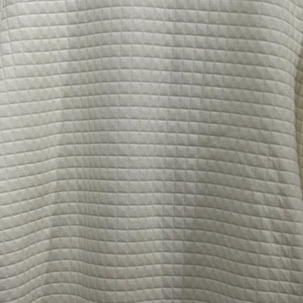 Quilted Zip Front Jacket Ivory Large - Picture 5 of 7